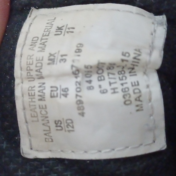 Men's Diehard Blk Leather Work Boots ' sz 12D - Picture 9 of 9